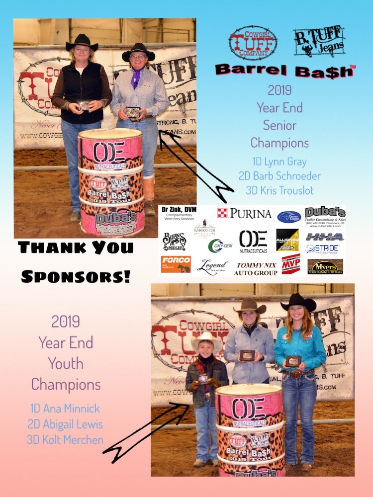 Senior Youth Champions 2019 Barrel Bash 